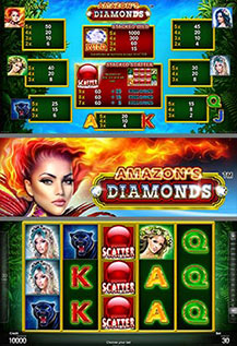 Amazon's Diamonds - game screens