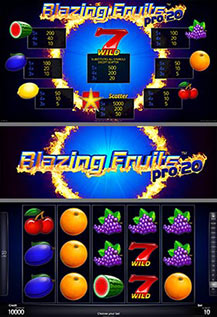 Blazing Fruits pro20 - game screens