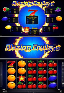 Blazing Fruits pro40 - game screens