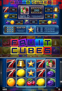 Fruit Cubes - game screens