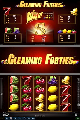 Gleaming Forties - game screens