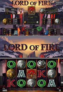 Lord of Fire - game screens