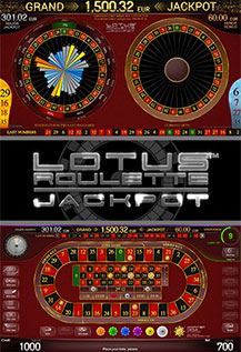 Lotus Roulette Jackpot - game screens