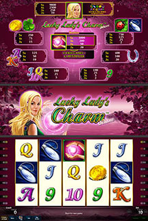 Lucky Lady's Charm - game screens