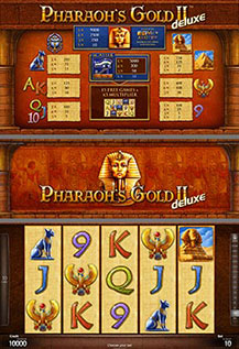 Pharaoh's Gold II - game screens