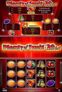 Plenty of Fruit 20 Hot - game screens