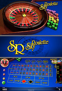 Sky Roulette - game screens