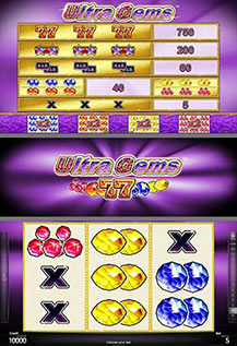 Ultra Gems - game screens