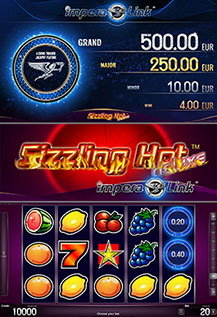 Sizzling Hot - game screens